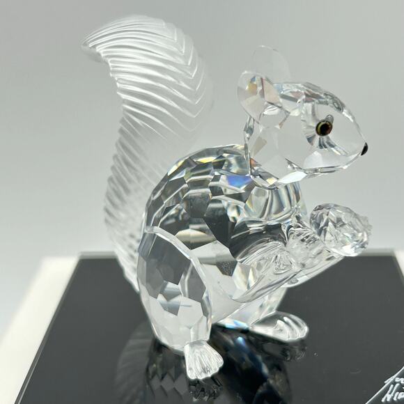 Swarovski 10-Year Jubilee Squirrel 1997 Crystal Figurine w/ Base & Box - Picture 10 of 16